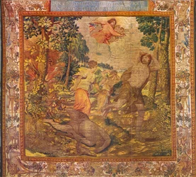 Kains Flucht vor dem Zorn Gottes. Serie Geschichte der ersten Eltern